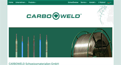 Desktop Screenshot of carboweld.de